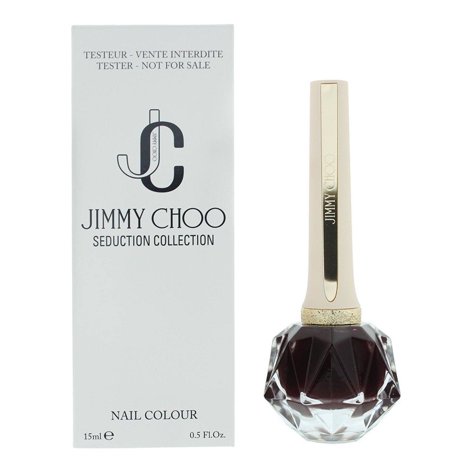 Jimmy Choo, Seduction, Glossy, Nail Polish, 002, Burgundy Night, 15 ml *Tester