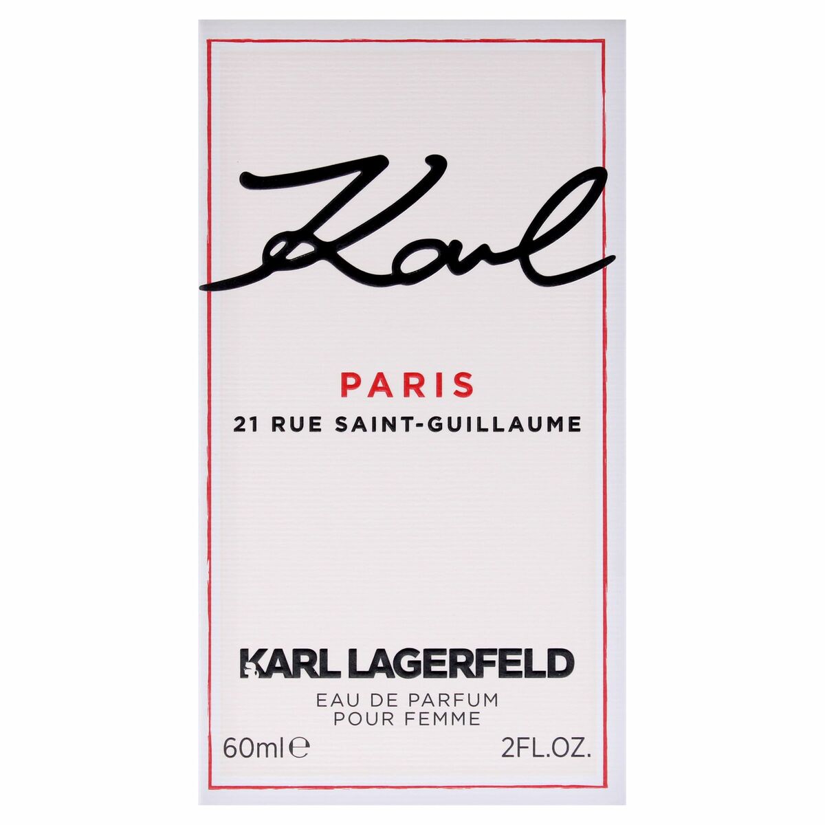 Women's Perfume Karl Lagerfeld Karl Paris 21 Rue Saint-Guillaume for Women product packaging