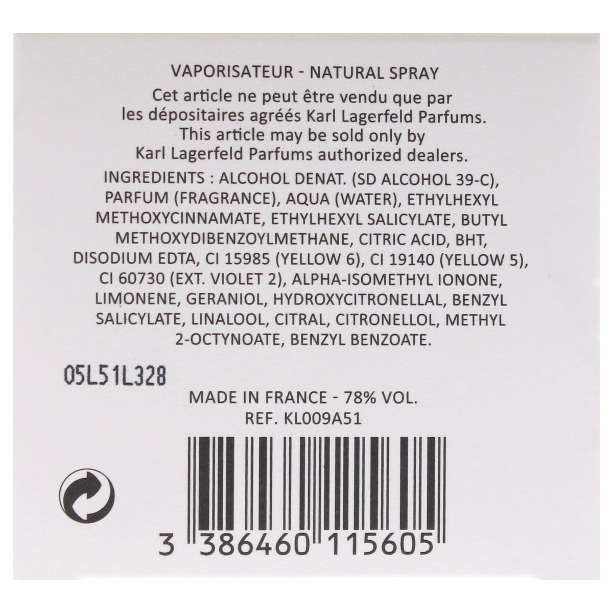 Women's Perfume Karl Lagerfeld Karl Paris 21 Rue Saint-Guillaume for Women product packaging