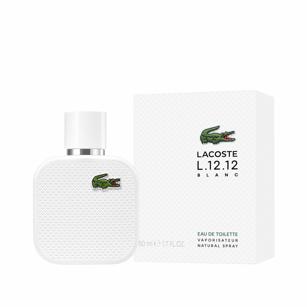 Men's Perfume Lacoste L.12.12 Blanc EDT 50 ml for Men bottle