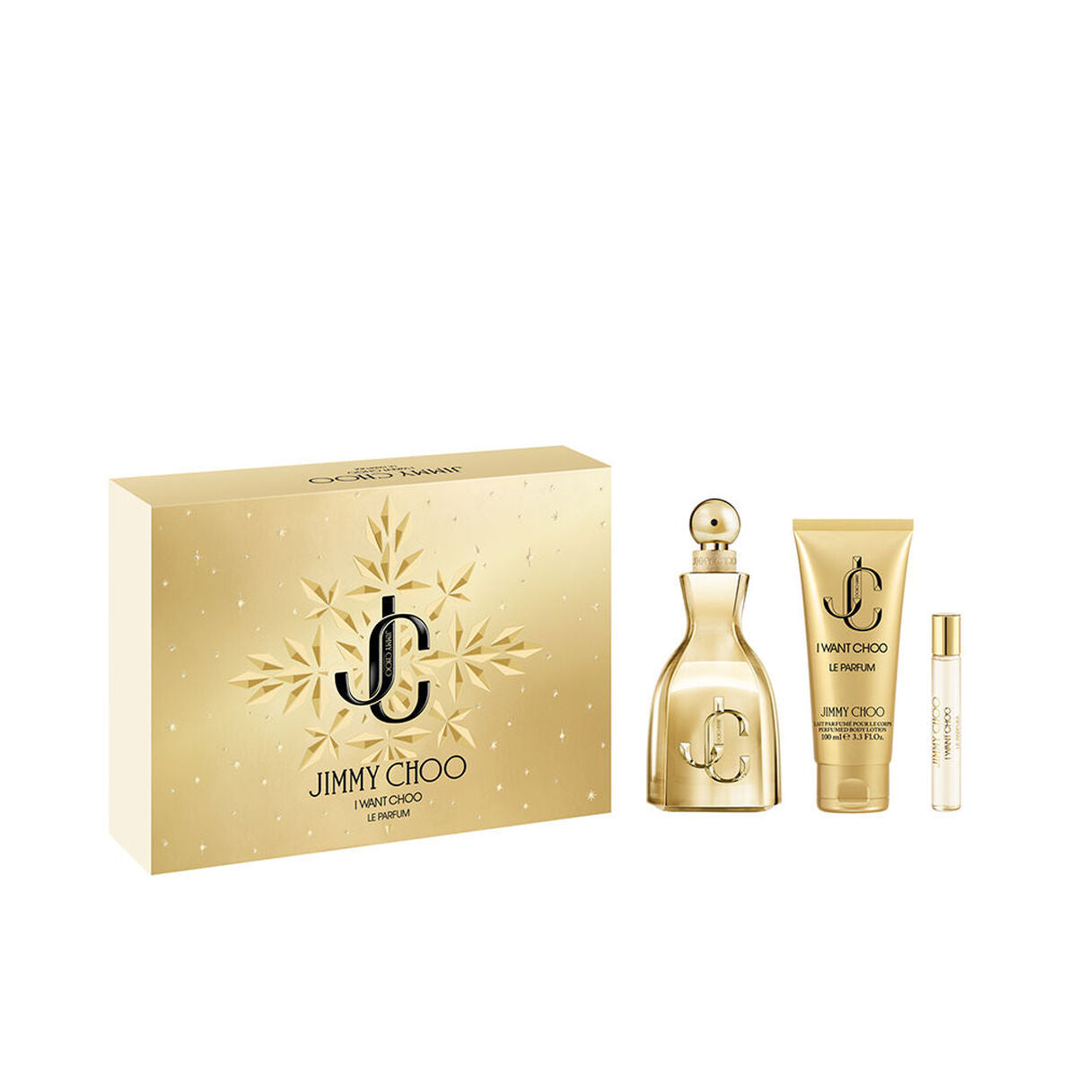 Women's Perfume Set Jimmy Choo I WANT CHOO EDP 3 Pieces for Women bottle