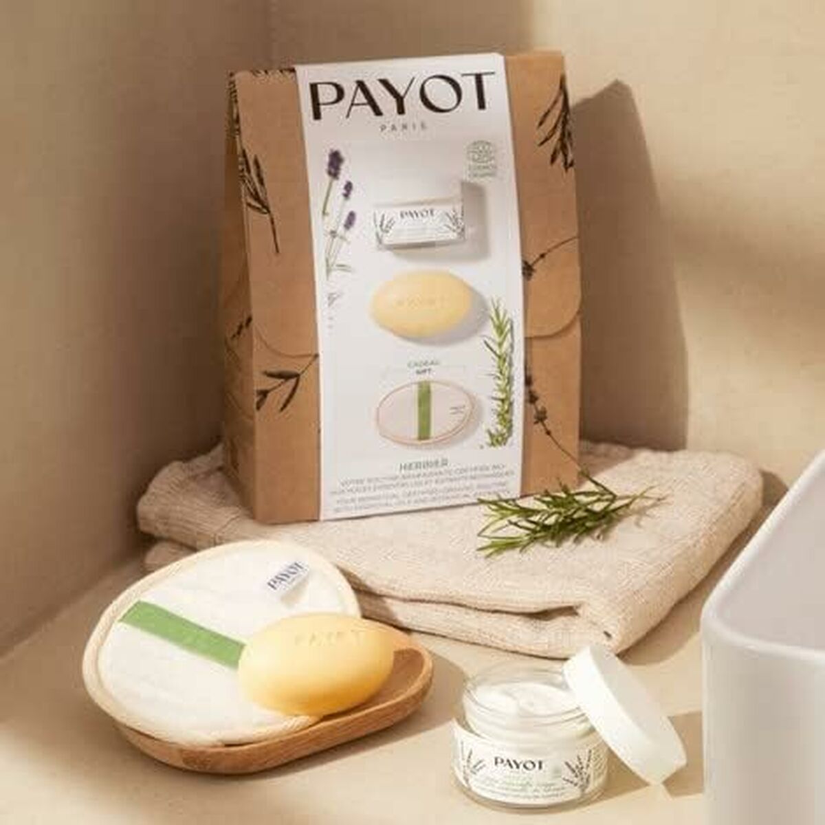 Facial Make Up Remover Payot Herbier Ritual 3 Pieces product packaging