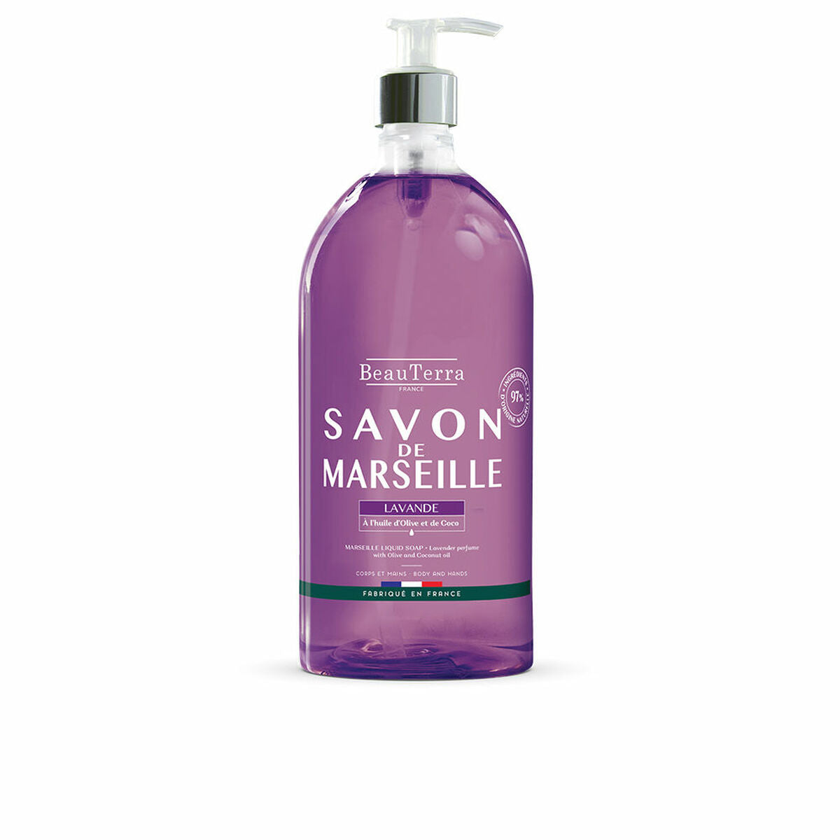 Liquid Soap Beauterra Marseille 1 L Lavendar product packaging