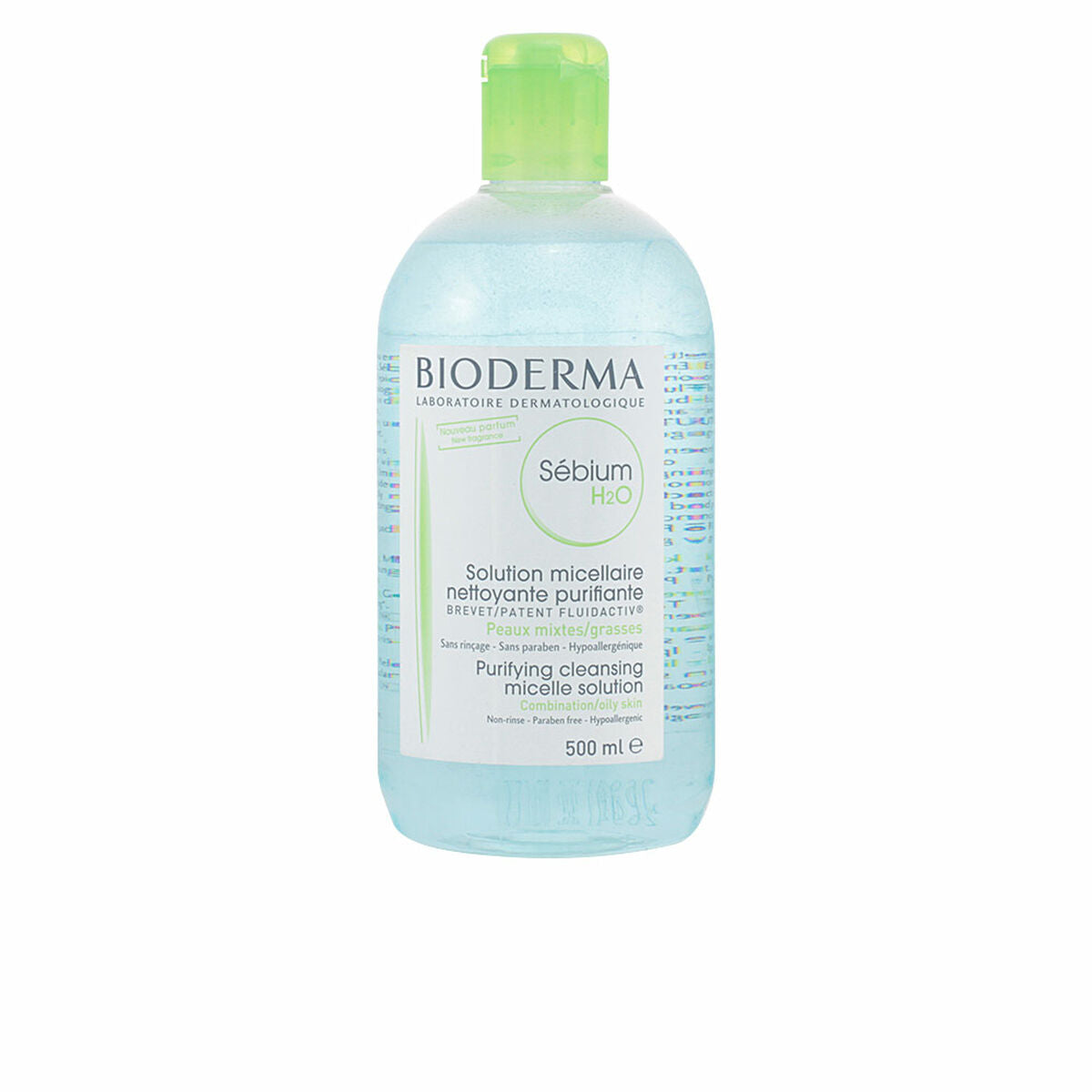 Make Up Remover Micellar Water SEBIUM Bioderma BIO-SEB-H2O 500 ml (1 Unit) product packaging