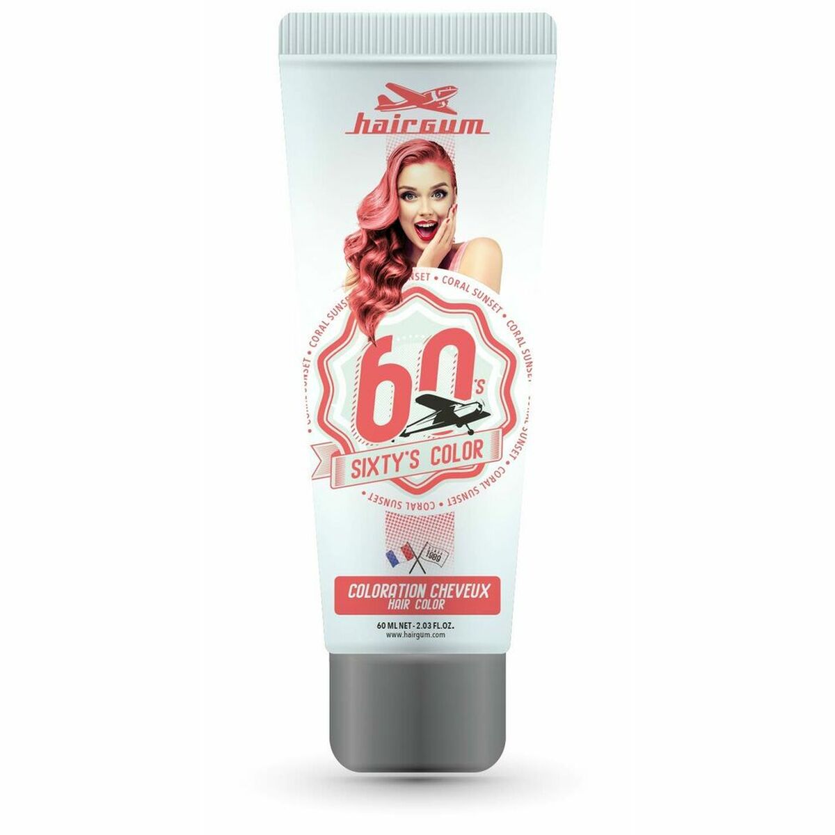 Semi-permanent Colourant Hairgum S Color coral sunset 60 ml for Women product packaging