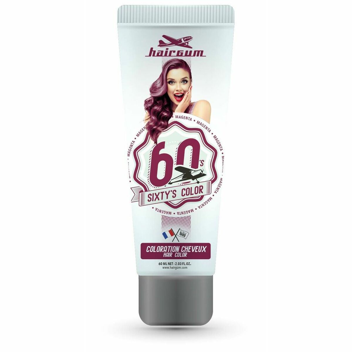 Semi-permanent Colourant Hairgum S Color Magenta 60 ml for Women product packaging