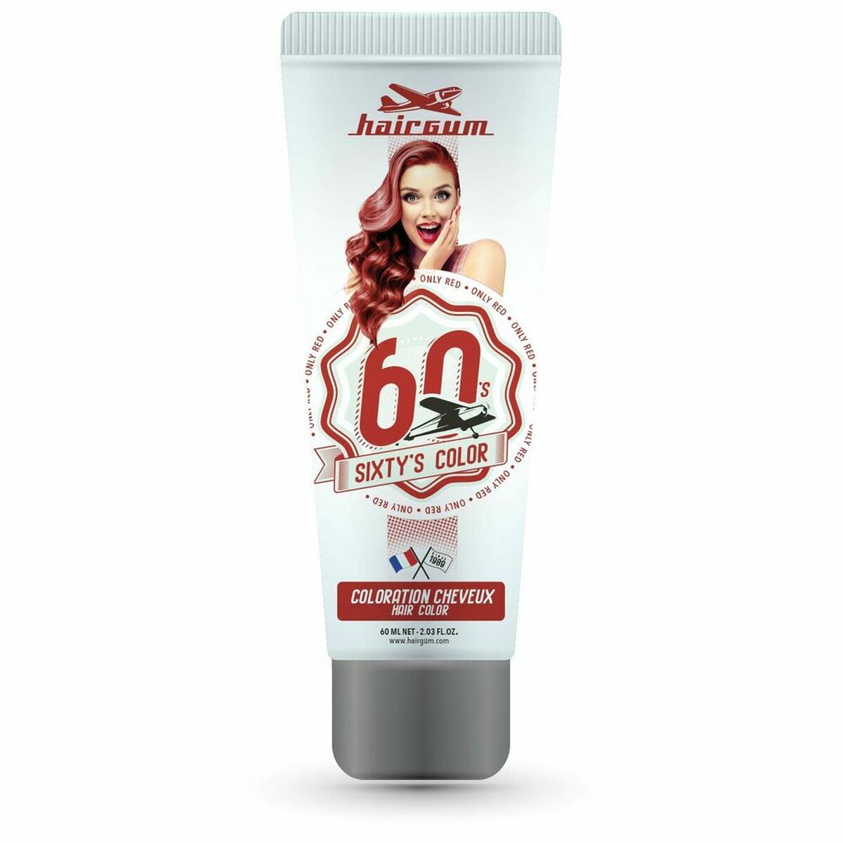 Semi-permanent Colourant Hairgum SIXTY'S only for Women product packaging