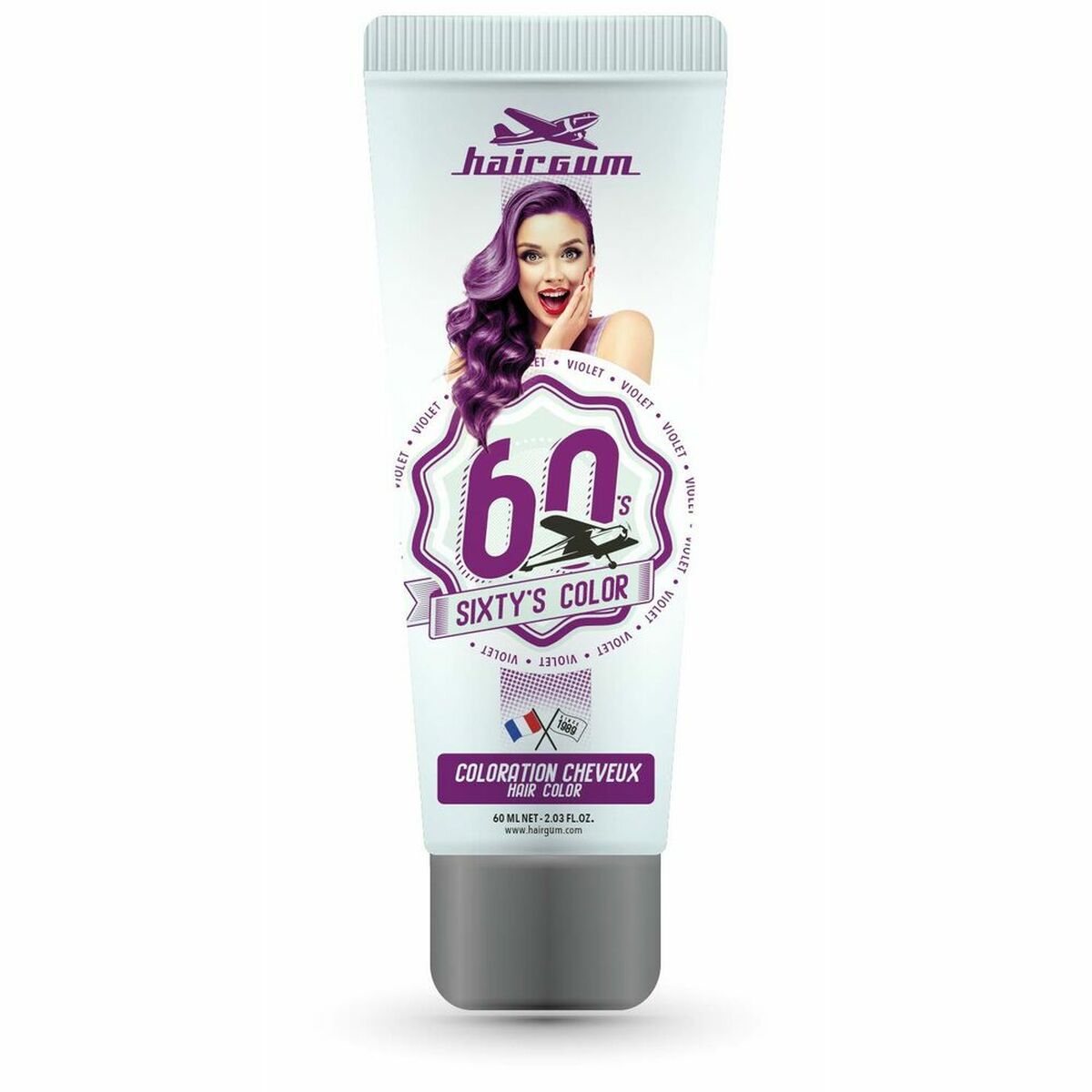 Semi-permanent Colourant Hairgum S Color Violet 60 ml for Women product packaging