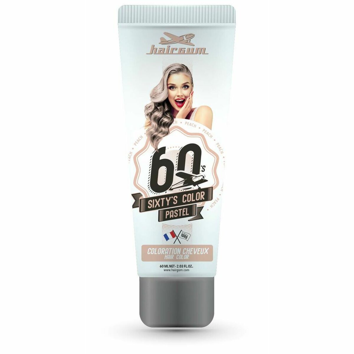 Semi-permanent Colourant Hairgum S Color Peach 60 ml for Women product packaging