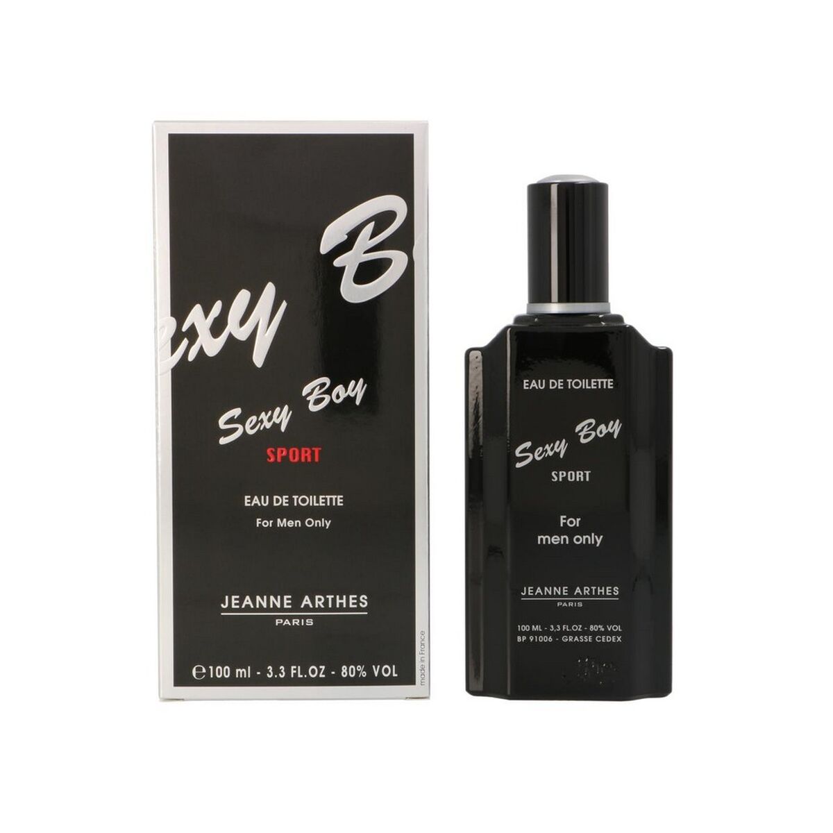 Men's Perfume Jeanne Arthes Sexy Boy Sport 100 ml product packaging