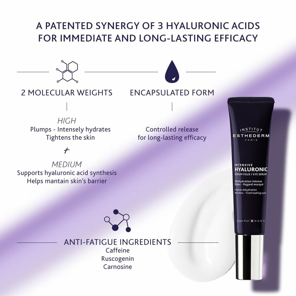 Eye Contour Serum Institut Esthederm INTENSIVE HYALURONIC 15 ml serum bottle