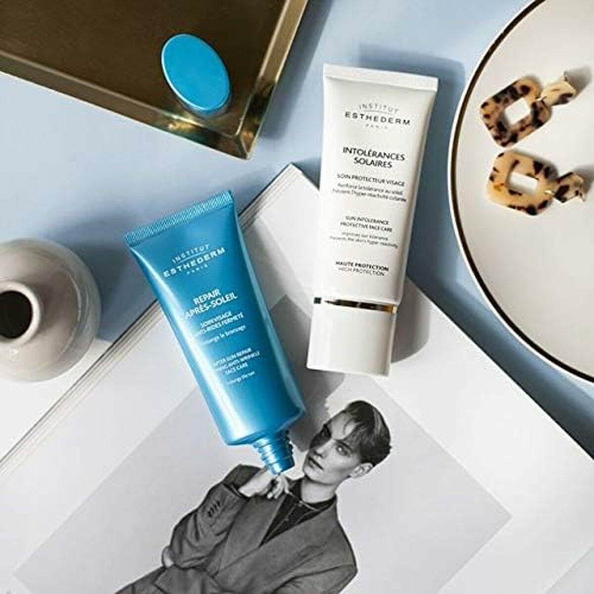 Anti-Wrinkle Cream Institut Esthederm Repair Soleil 50 ml for Women skincare packaging