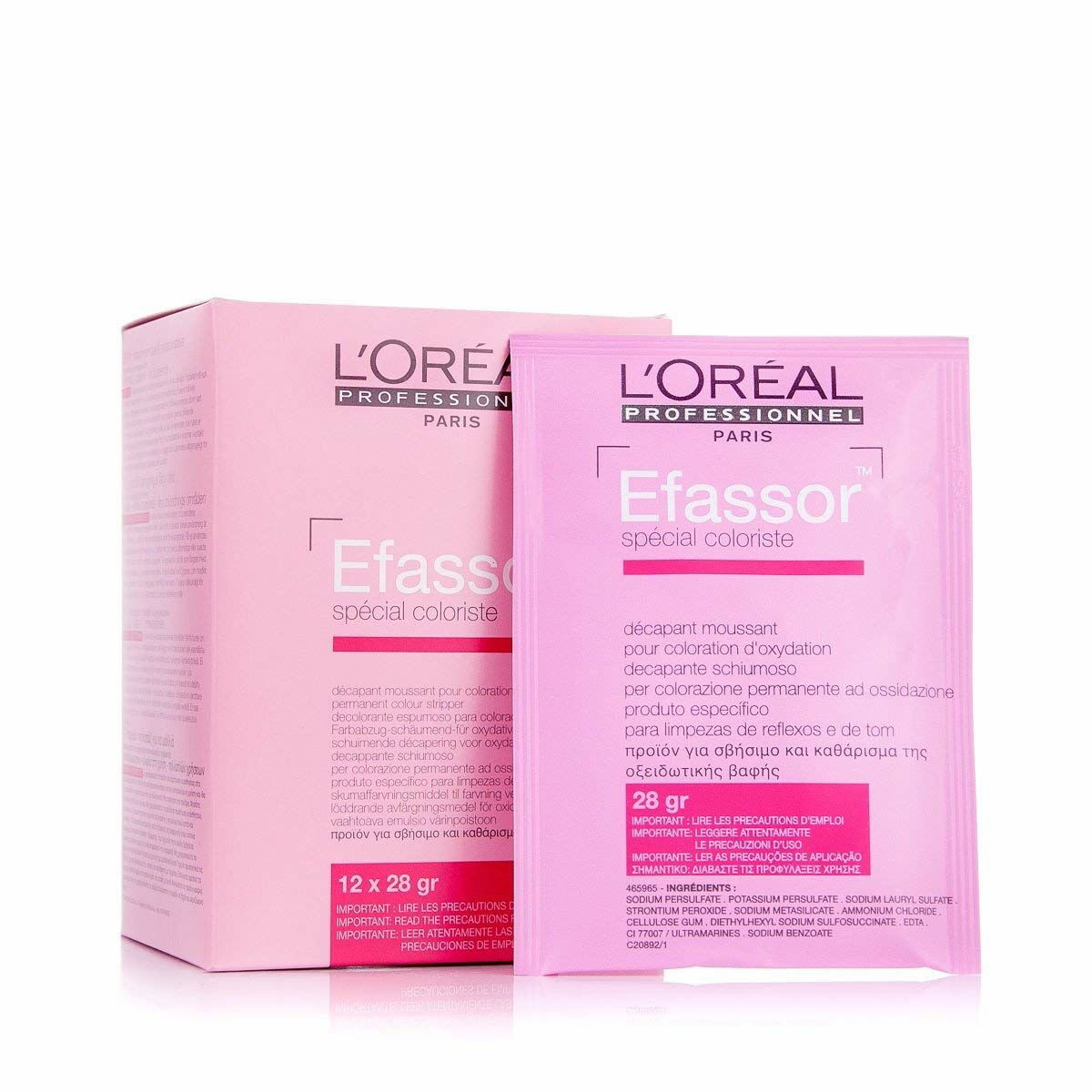 Lightener L'Oreal Professionnel Paris Efassor 28 g product packaging