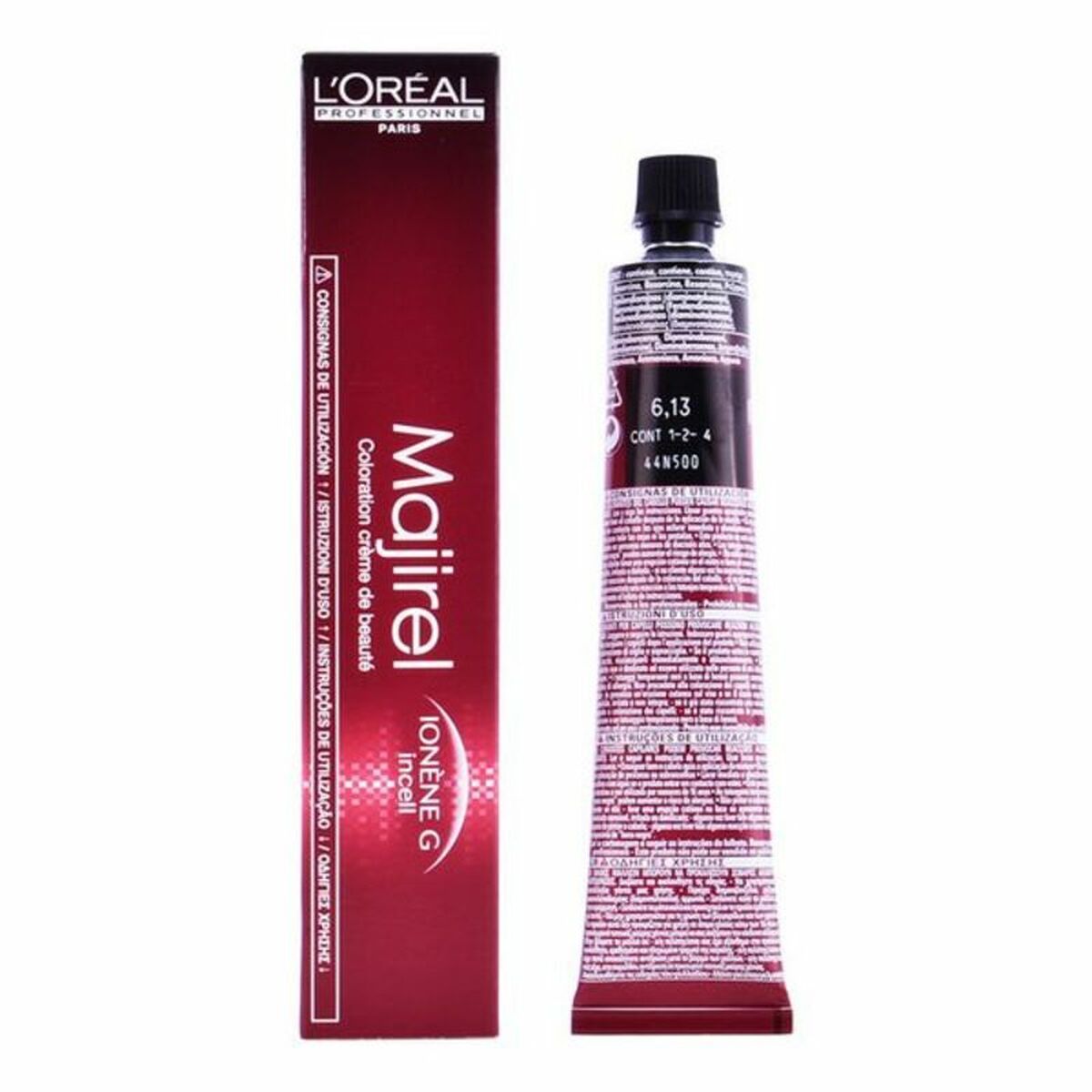 Permanent Colour Creme Majirel N6,13 L'Oreal Professionnel Paris 2011 (50 ml) Nº 6,13 50 ml for Women skincare packaging