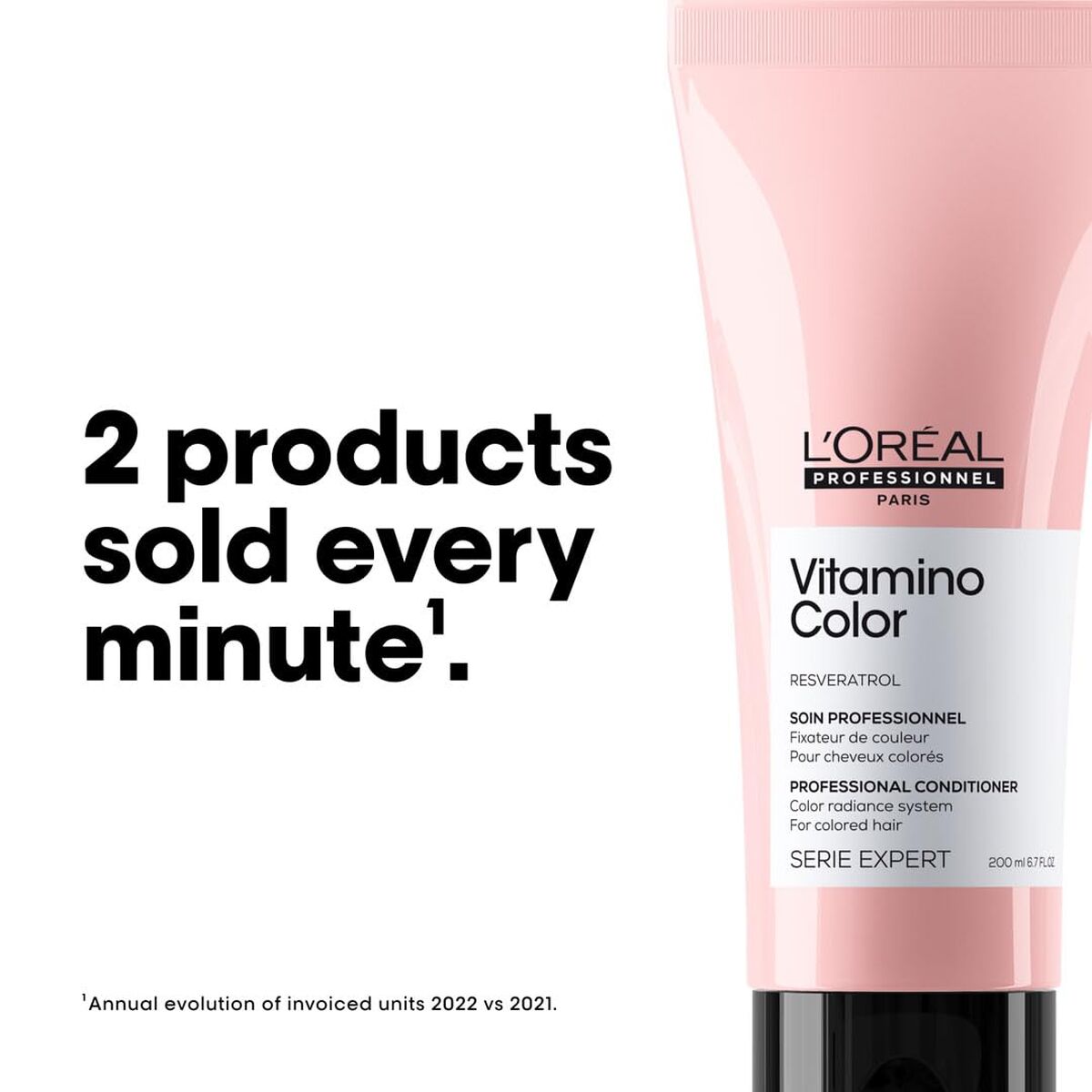 Shampoo and Conditioner L'Oreal Professionnel Paris VITAMINO COLOR 200 ml shampoo bottle