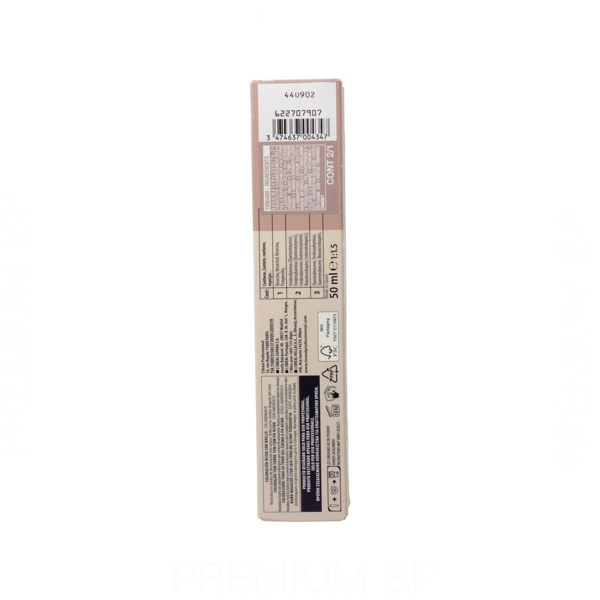 Permanent Dye L'Oreal Professionnel Paris Dia Light Ammonia-free Nº 7,43 for Women product packaging