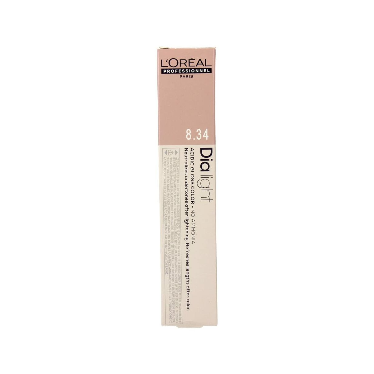 Dye No Ammonia L'Oreal Professionnel Paris Dia Light Nº 8.34 Nº 8,34 50 ml for Women product packaging