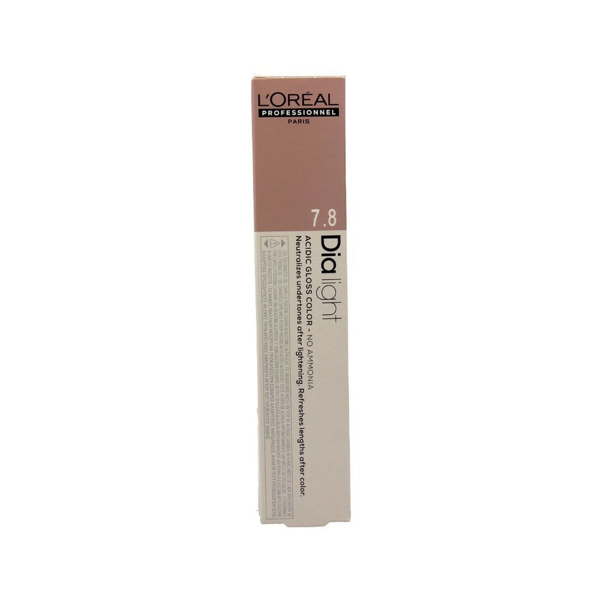 Permanent Dye L'Oreal Professionnel Paris Dia Light Nº 7,8 Ammonia-free (50 ml) for Women product packaging