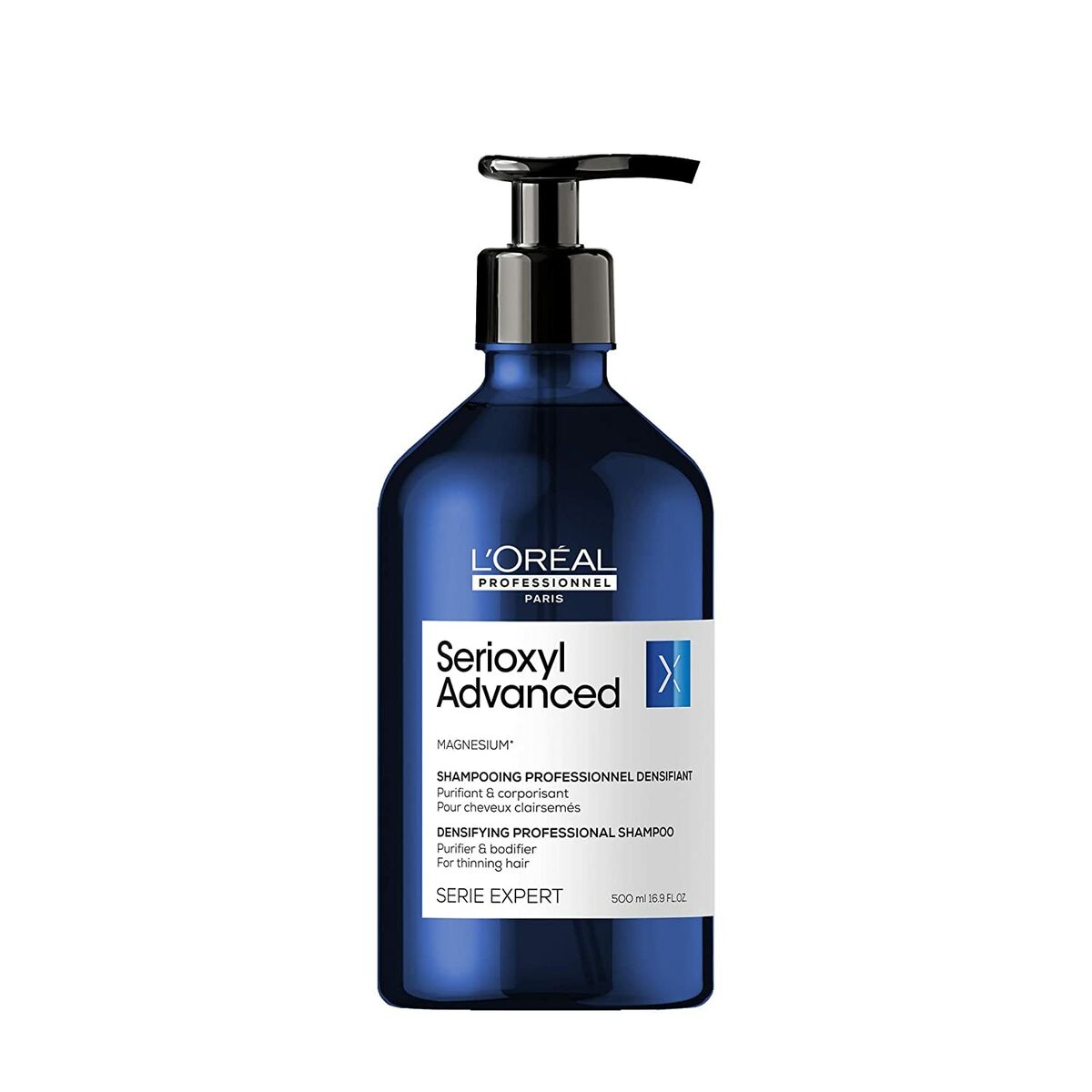 Thickening Shampoo L'Oreal Professionnel Paris Serioxyl Advanced 500 ml for Women shampoo bottle