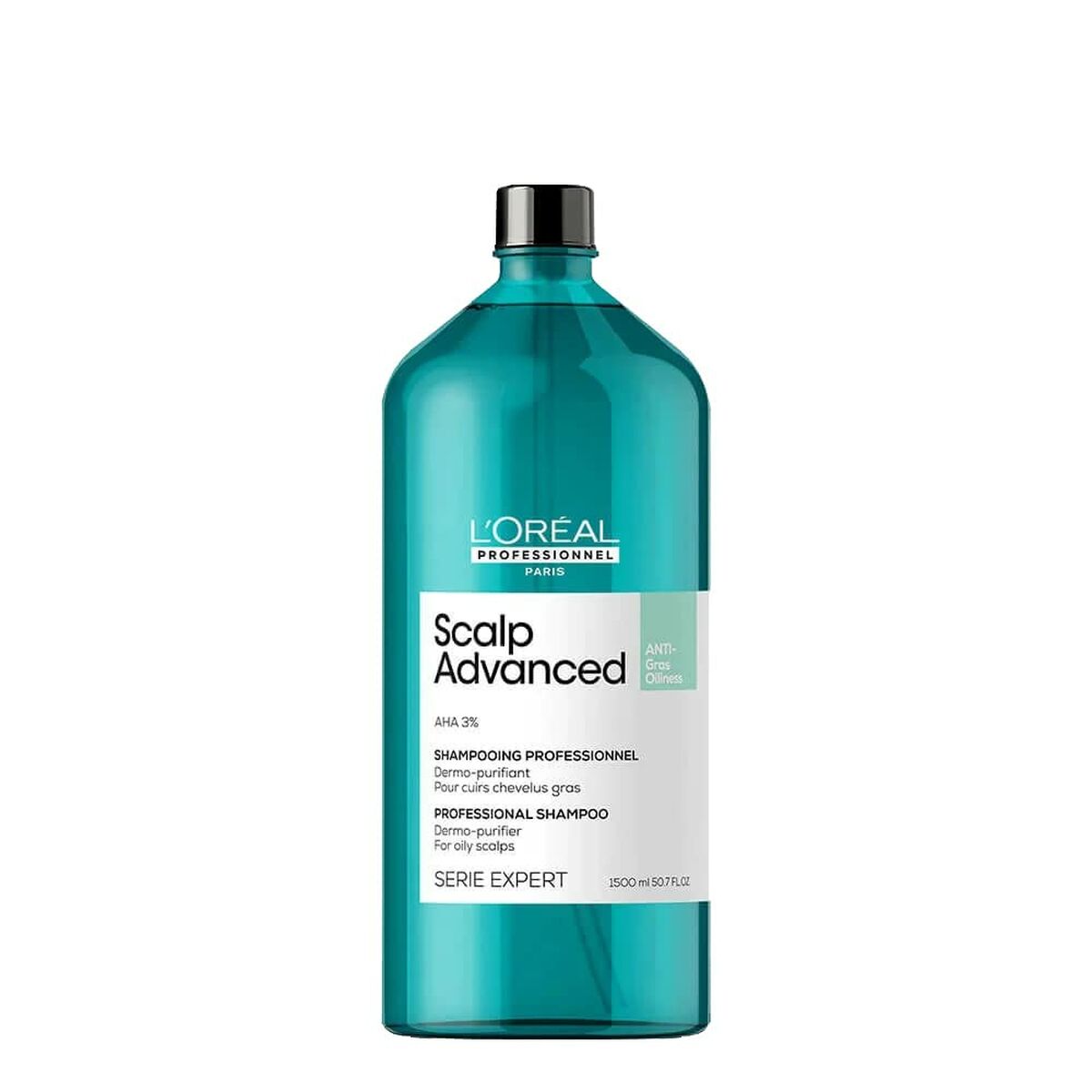 Anti-Grease Shampoo L'Oreal Professionnel Paris Scalp Advanced 1,5 L 1.5 L shampoo bottle