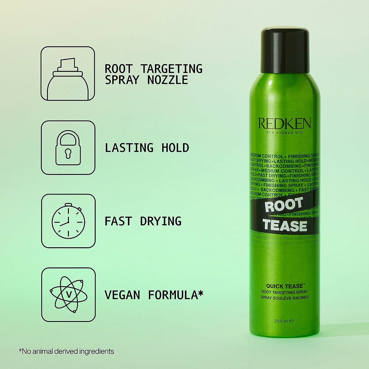 Normal Hold Hairspray Redken Root Tease 250 ml product packaging