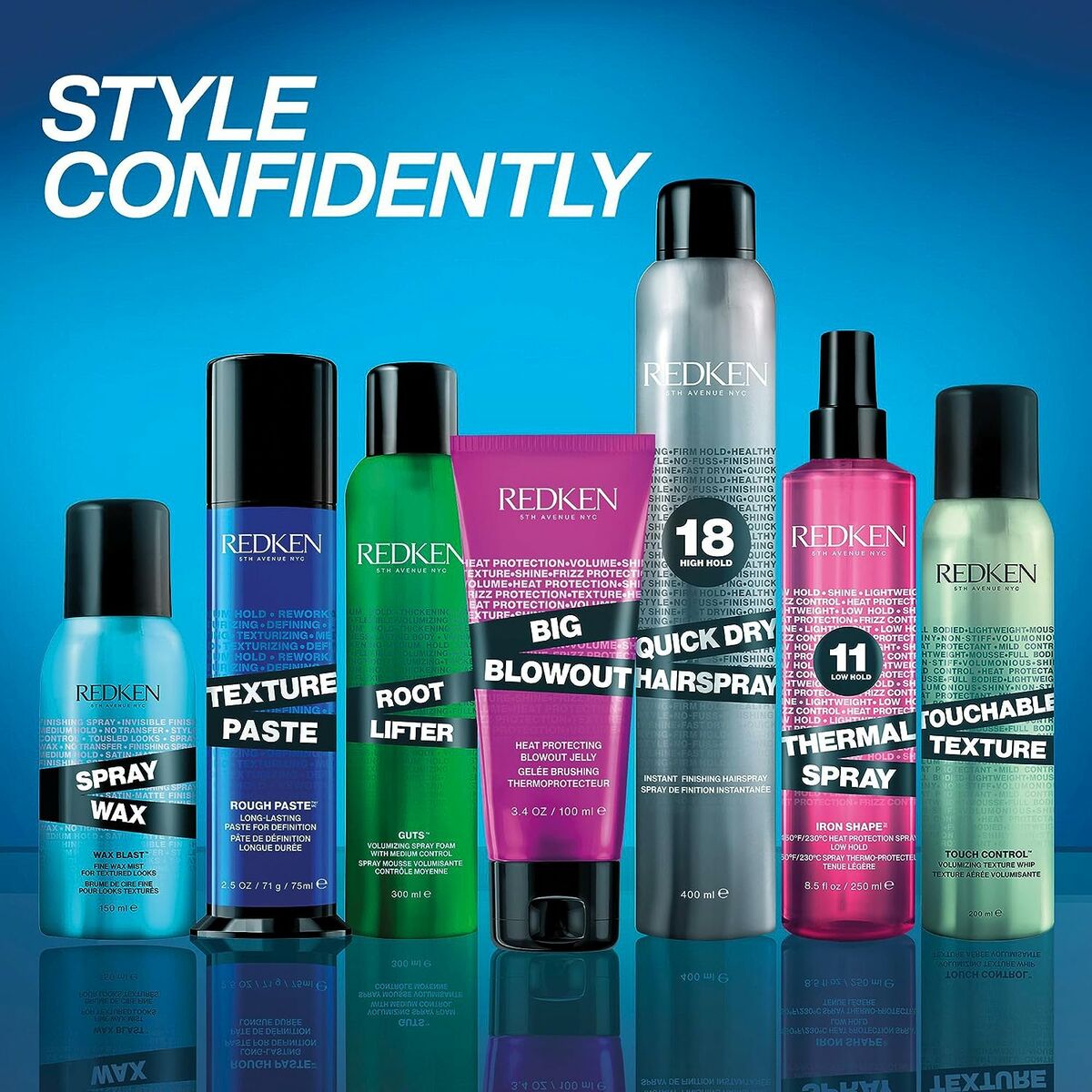Normal Hold Hairspray Redken Root Tease 250 ml product packaging
