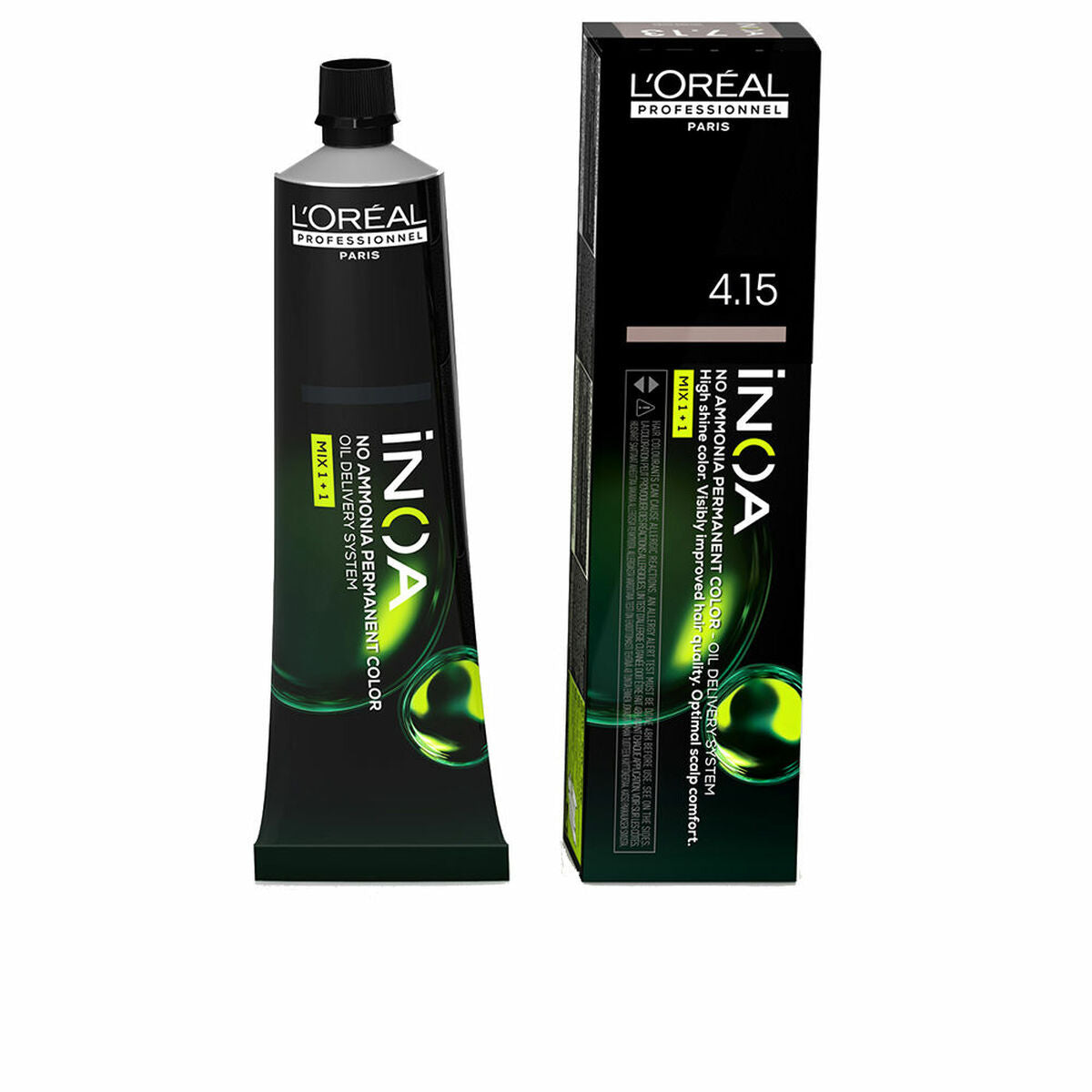 Permanent Dye L'Oreal Professionnel Paris Inoa Nº 4.15 60 g for Women product packaging