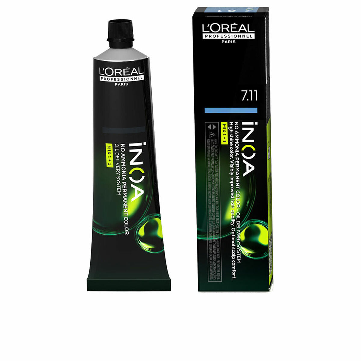 Permanent Dye L'Oreal Professionnel Paris Inoa Nº 7.11 60 g for Women product packaging