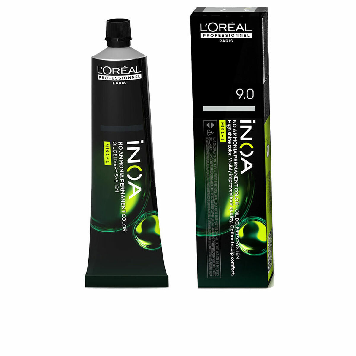 Permanent Dye L'Oreal Professionnel Paris Inoa Nº 9.0 60 g for Women product packaging