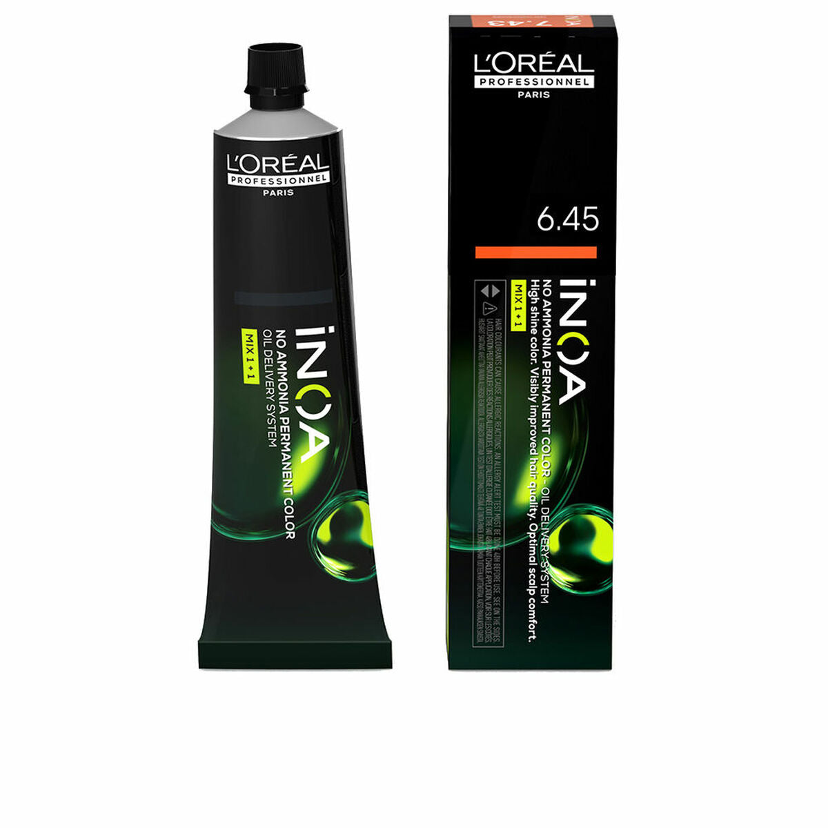 Permanent Dye L'Oreal Professionnel Paris Inoa Nº 6.45 60 g for Women product packaging
