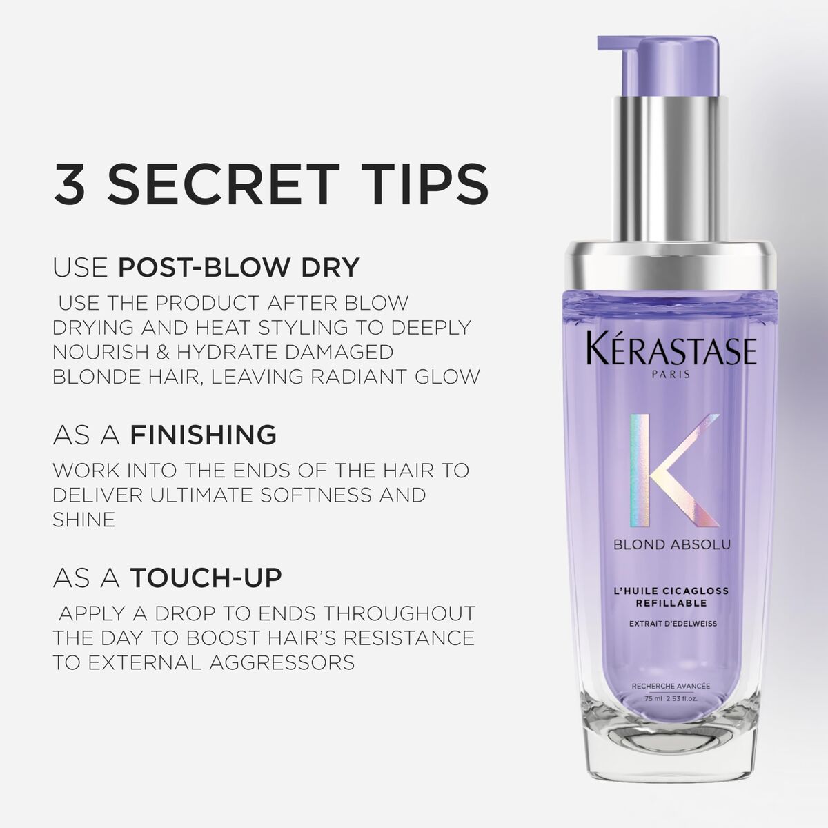 Facial Oil Kerastase BLOND ABSOLU 75 ml for Women product packaging
