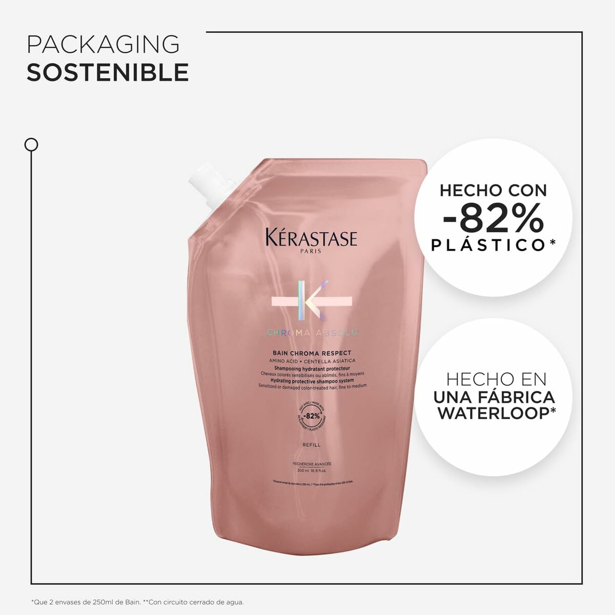 Shampoo Kerastase CHROMA ABSOLU 500 ml for Women shampoo bottle