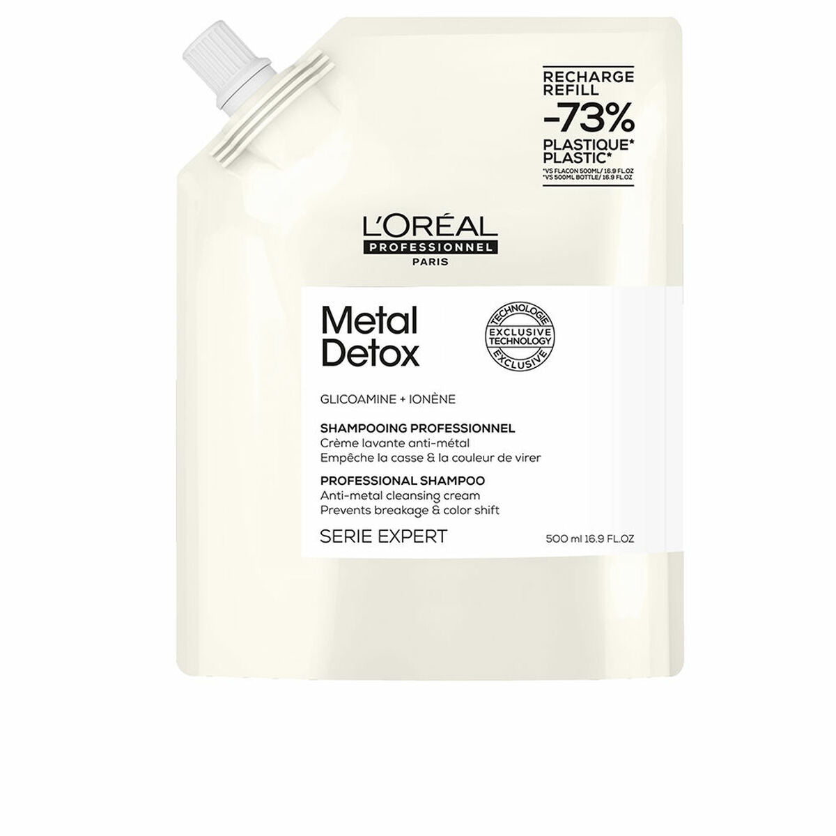 Restorative Shampoo L'Oreal Professionnel Paris METAL DETOX 500 ml shampoo bottle