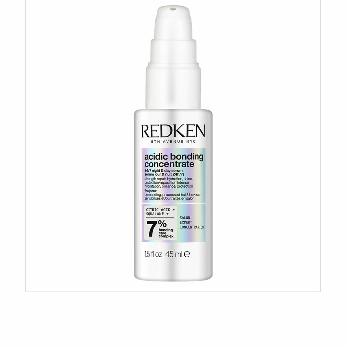 Hair Serum Redken ACIDIC BONDING CONCENTRATE 45 ml for Women serum bottle