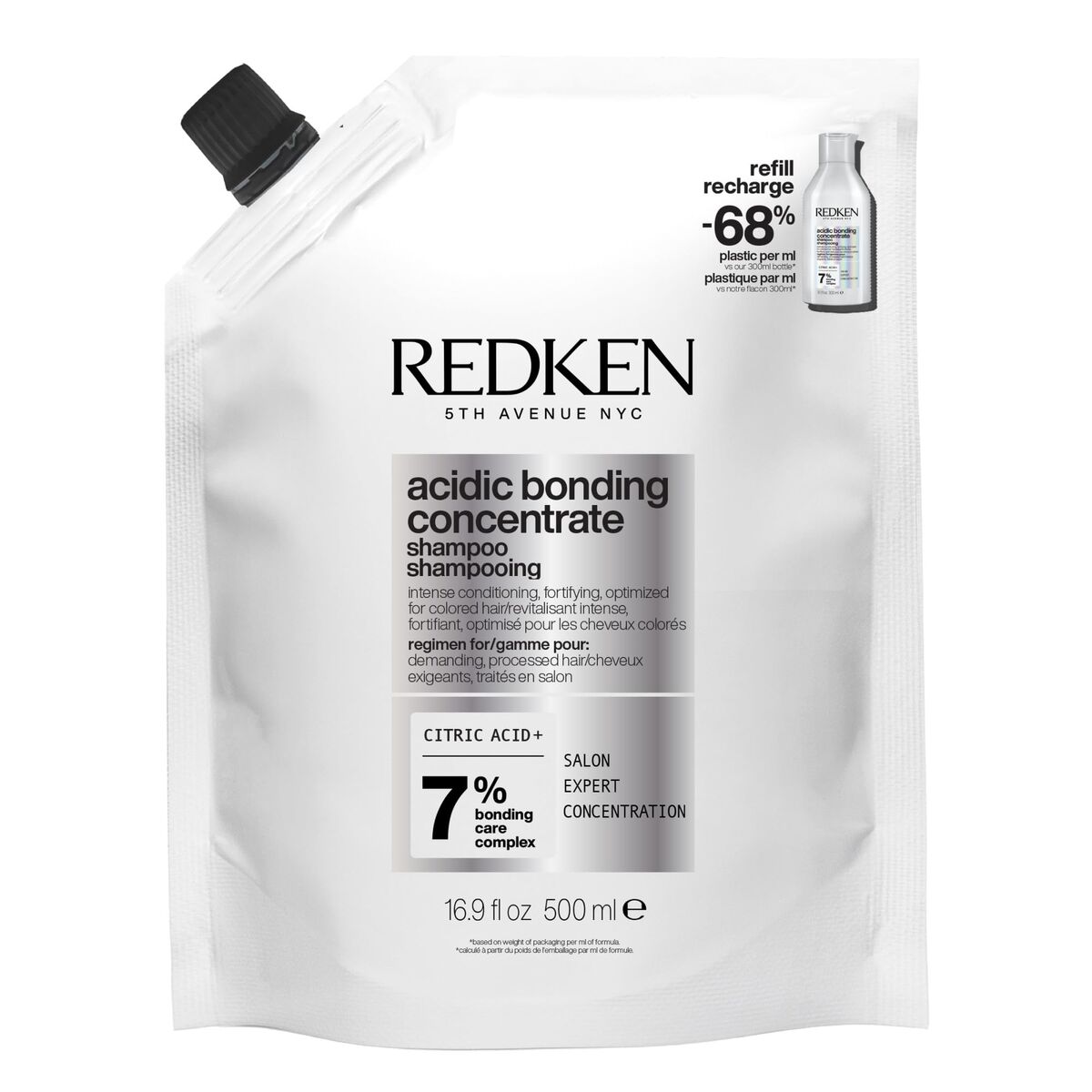 Shampoo Redken ACIDIC BONDING CONCENTRATE 500 ml shampoo bottle