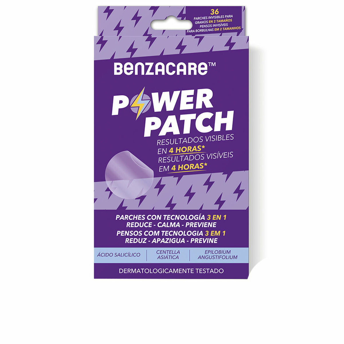 Facial patches Benzacare POWER PATCH product packaging