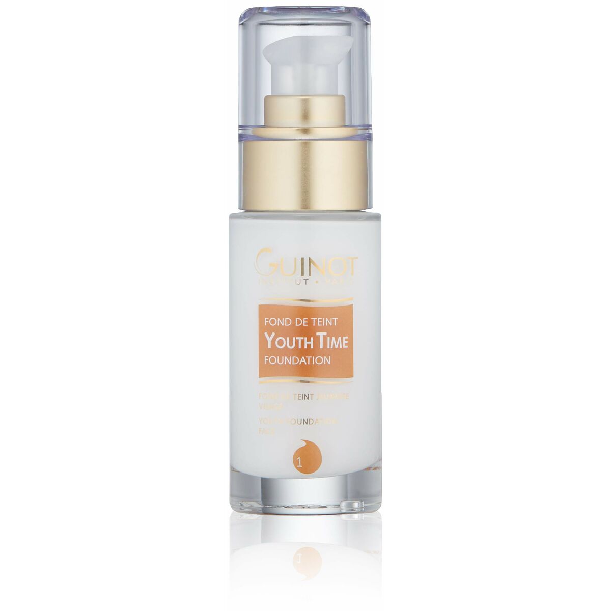 Liquid Make Up Base Guinot Youth Time nº1 30 ml product packaging