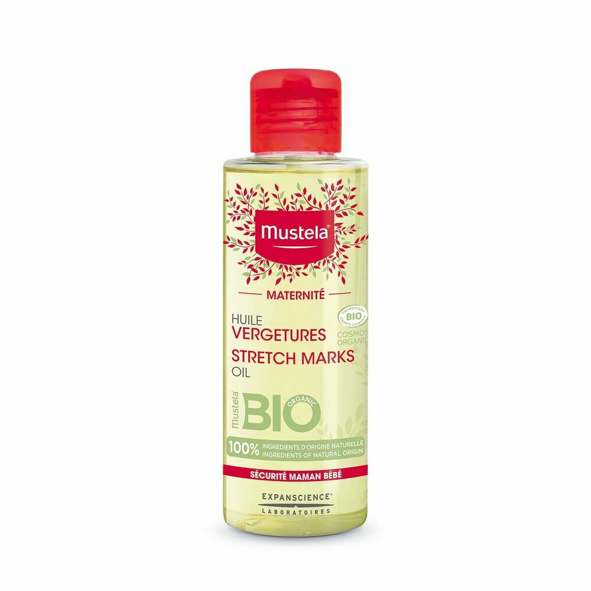 Anti-Stretch Mark Oil Mustela 105 ml product packaging