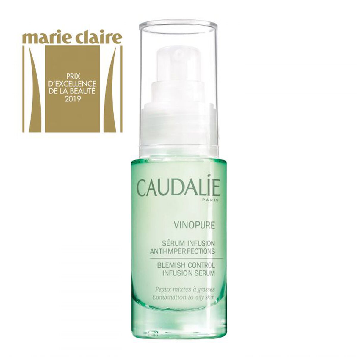 Day Cream Caudalie VINOPURE 30 ml for Women skincare packaging