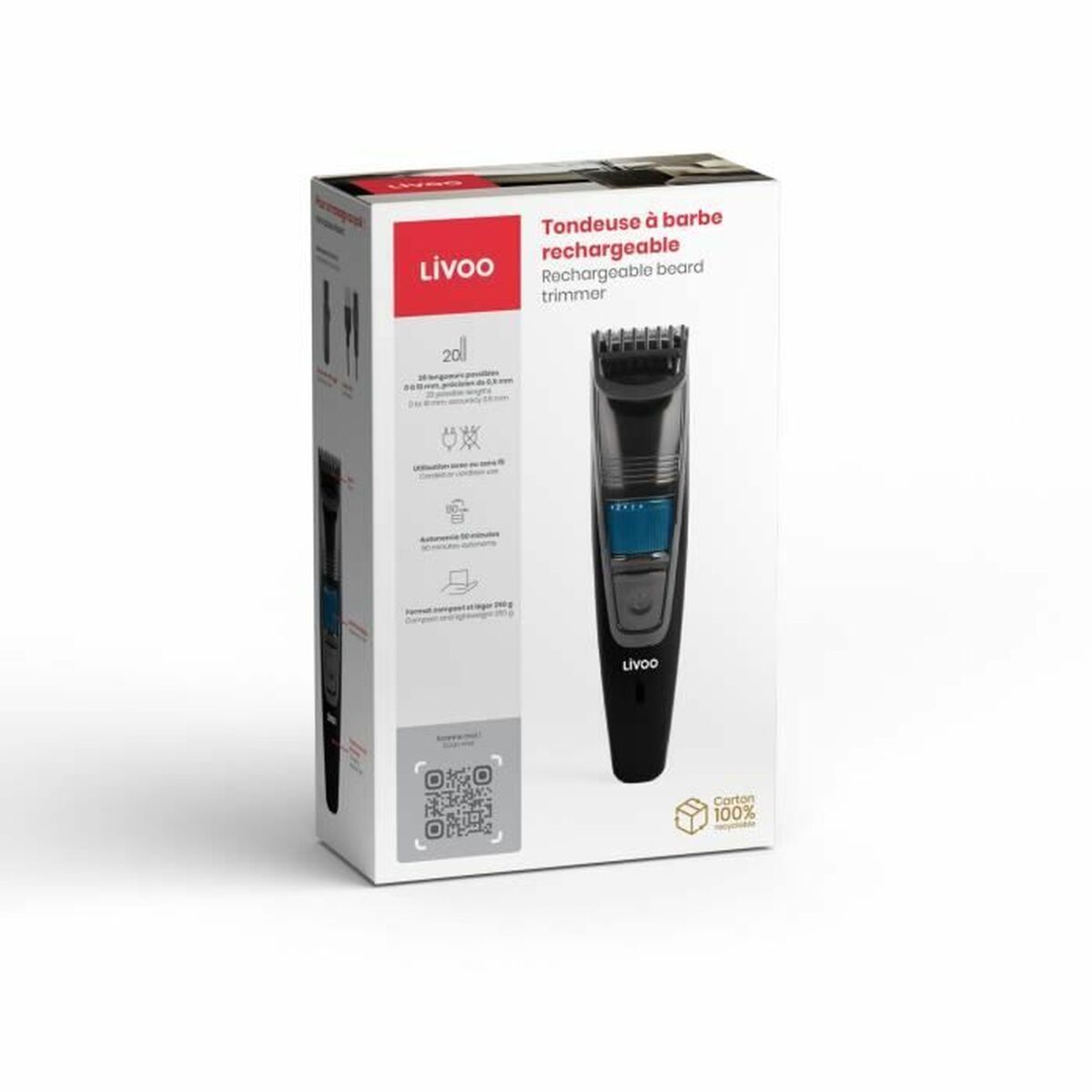 Hair Clippers Livoo DOS186 product packaging