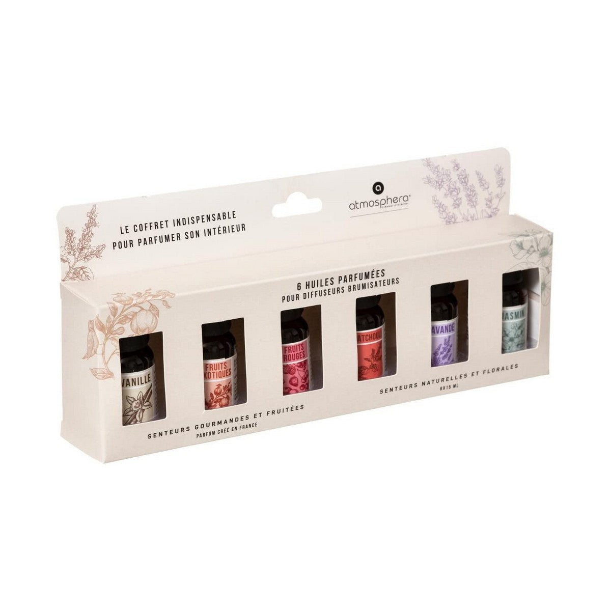 Essential Oils Atmosphera 15 ml (6 Pieces) product packaging
