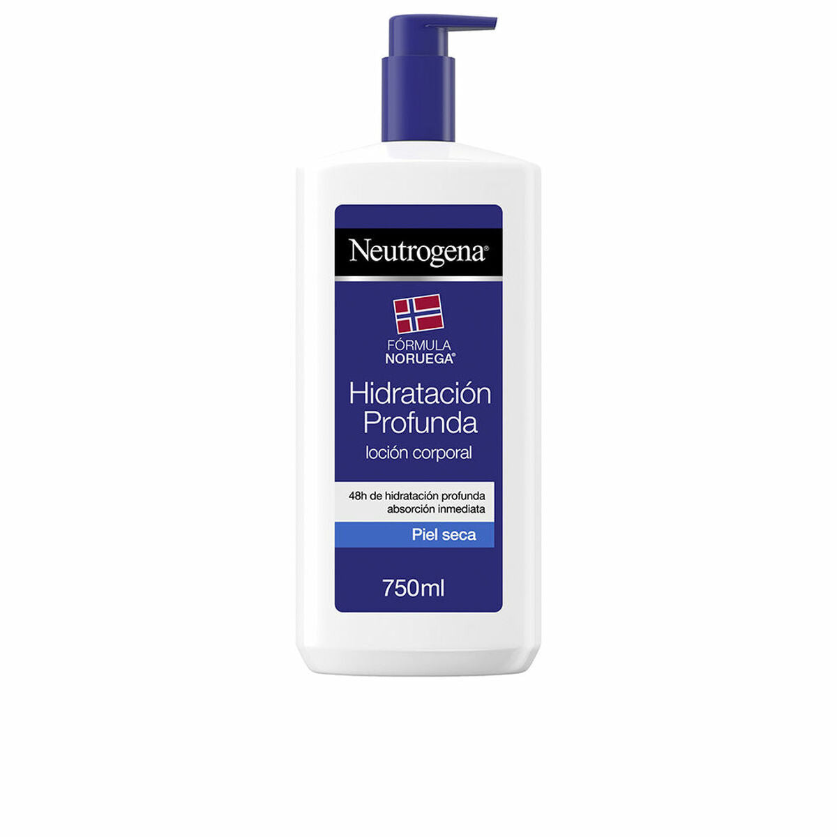 Hydrating Body Lotion Neutrogena Hidratacion Profunda 750 ml 48 hours skincare packaging