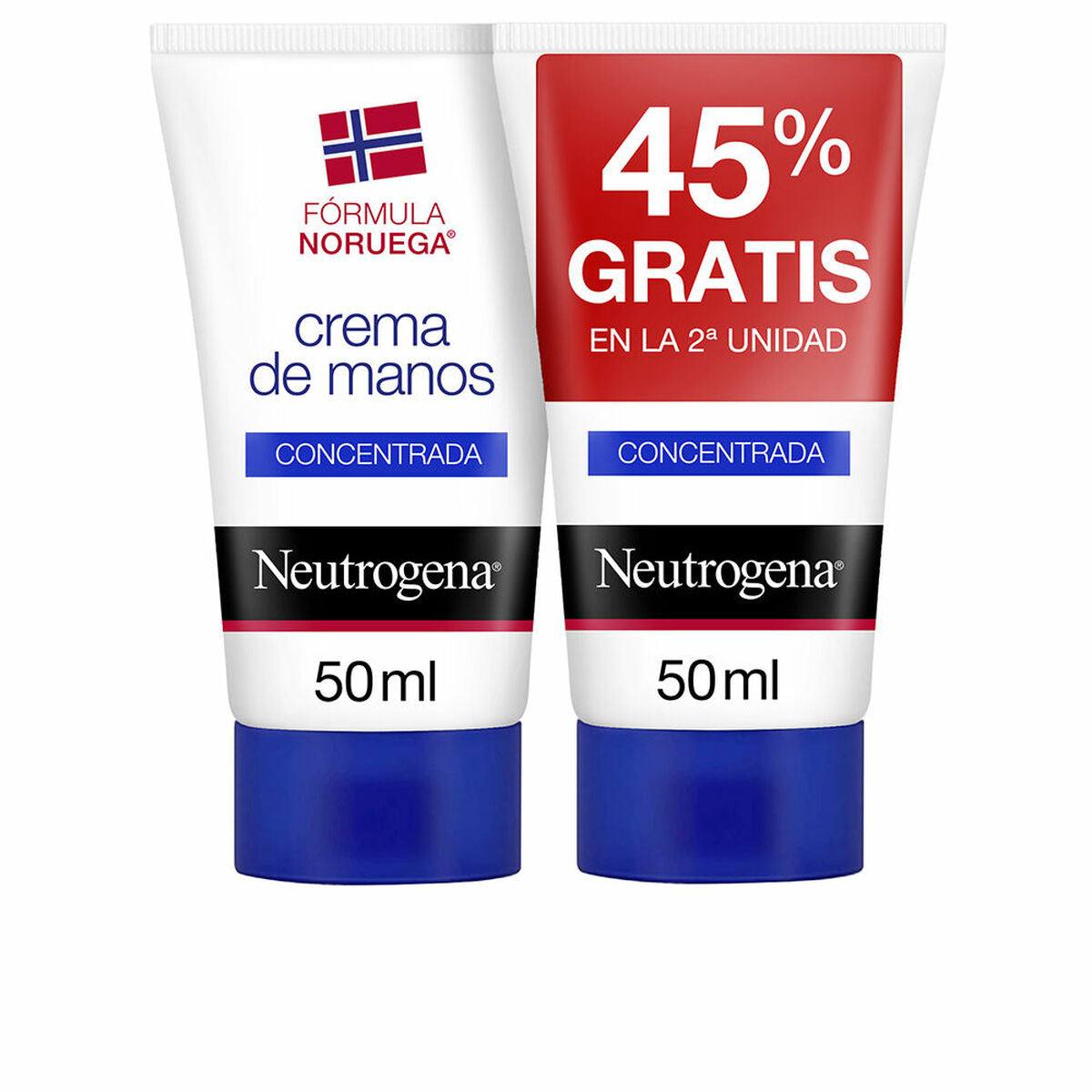 Hand Cream Neutrogena Crema De Manos Concentrada Lote 50 ml Concentrated skincare packaging