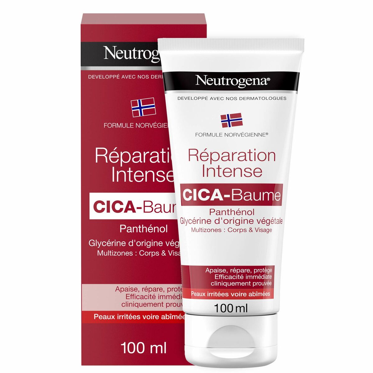 Body Repair Balsam Neutrogena REPARACIÓN INTENSA 100 ml product packaging