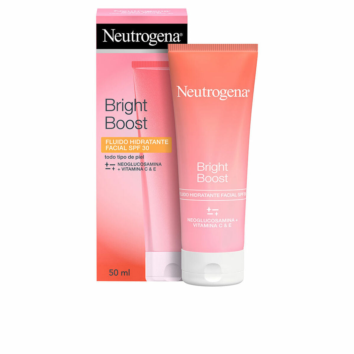 Hydrating Fluid Neutrogena Bright Boost Spf 30 50 ml for Women product packaging