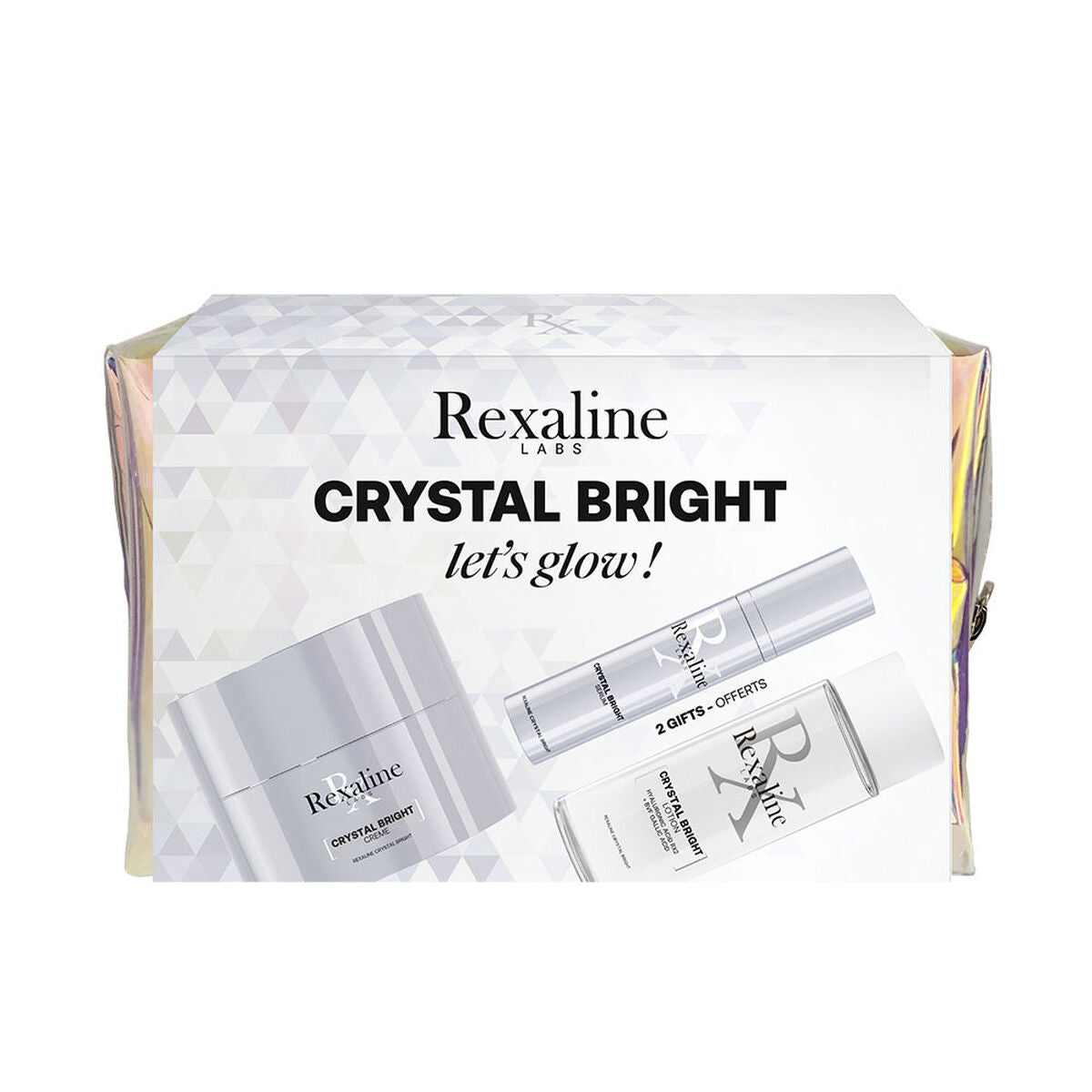 Women's Cosmetics Set Rexaline CRYSTAL BRIGHT 4 Pieces for Women product packaging