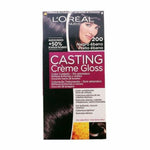 Dye No Ammonia L'Oreal Make Up Casting Creme Gloss Ebony Black 180 ml skincare packaging