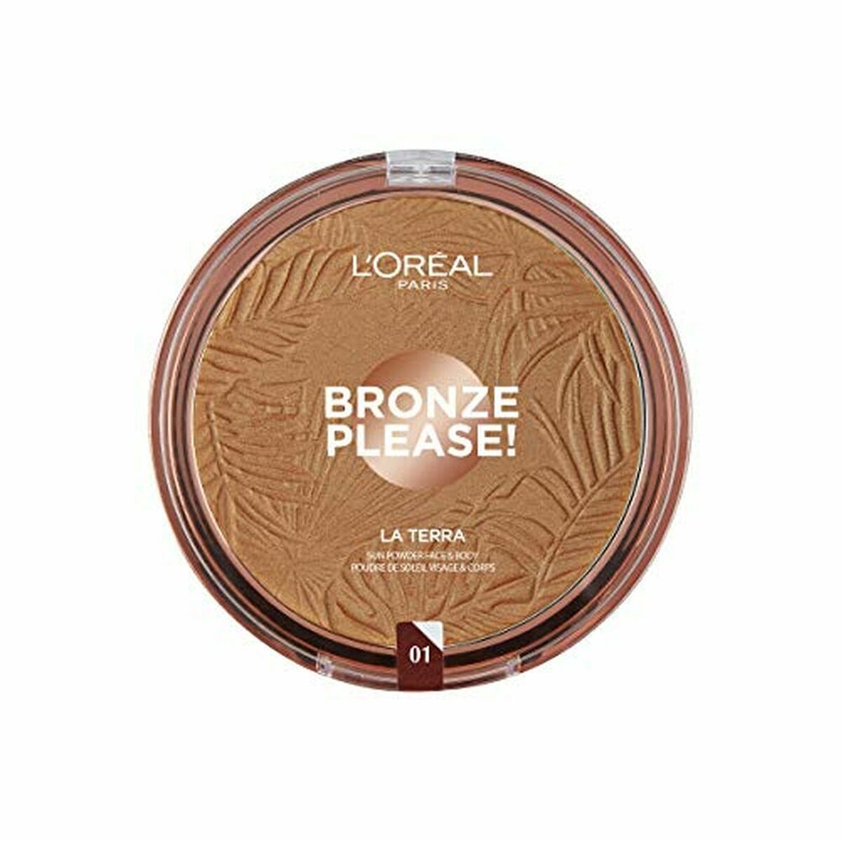 Compact Powders L'Oreal Make Up Bronze Nº 01-Light Caramel 18 g makeup packaging
