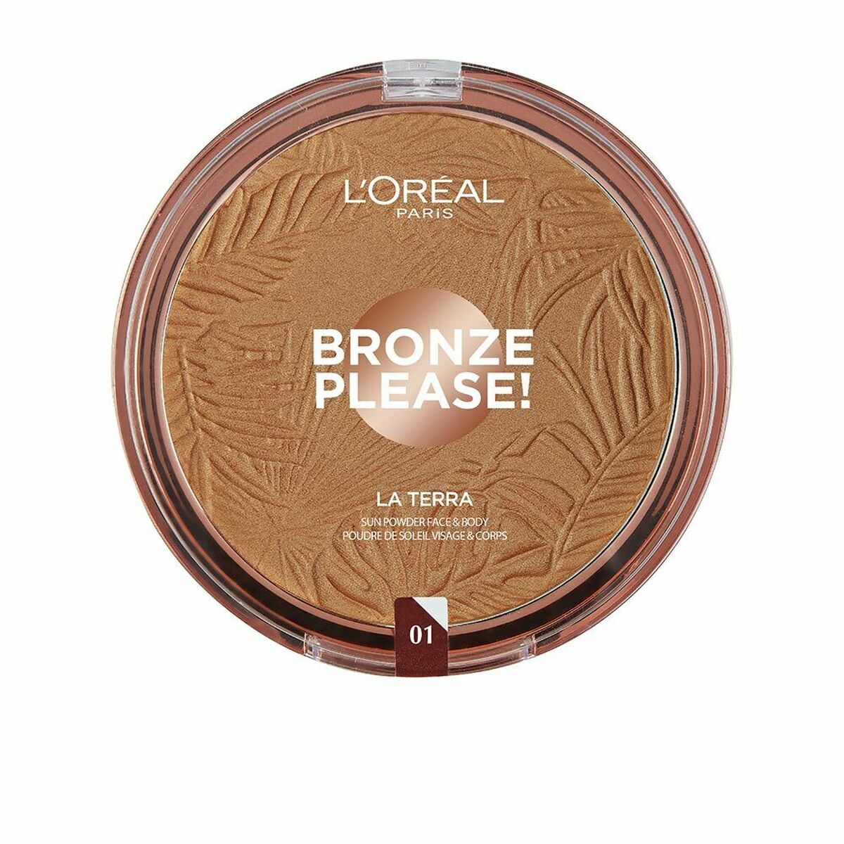 Compact Powders L'Oreal Make Up Bronze Nº 01-Light Caramel 18 g makeup packaging