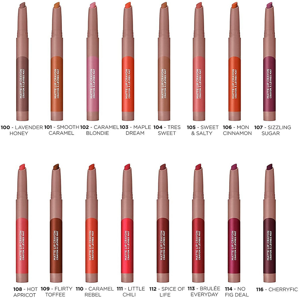Lipstick L'Oreal Make Up Infaillible 113-brulee everyday (2,5 g) 2.5 g makeup packaging
